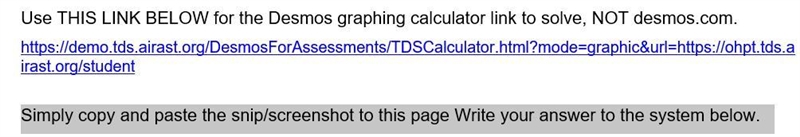 What is the solution to the system of equations? 6x-2y=10 and y=3x-5 Take a snip/screenshot-example-1