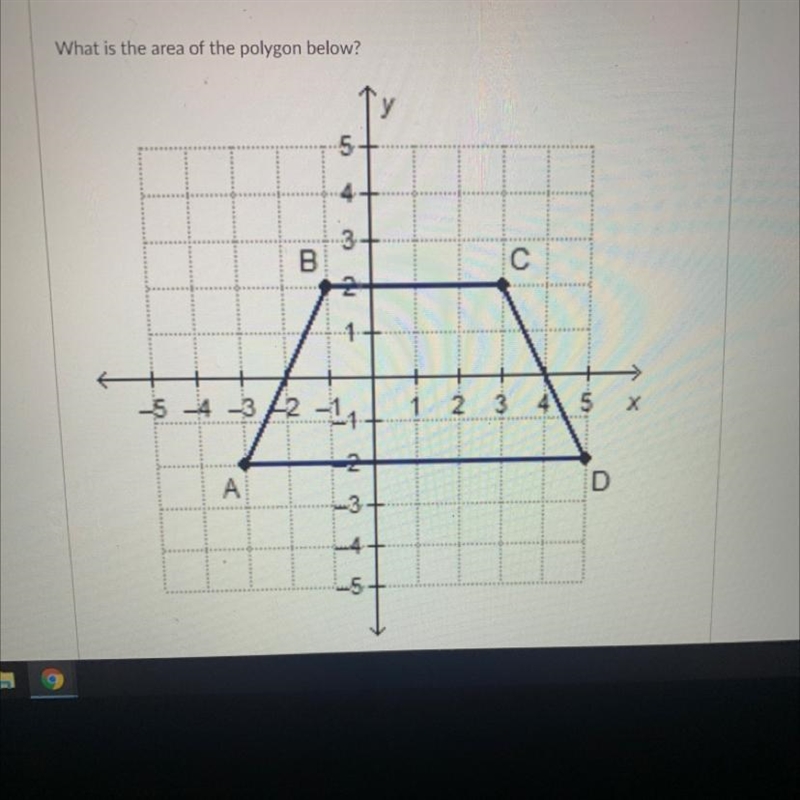 What is the area of the polygon below?-example-1