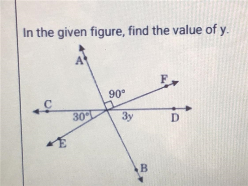 In the given figure, find the value of y.-example-1