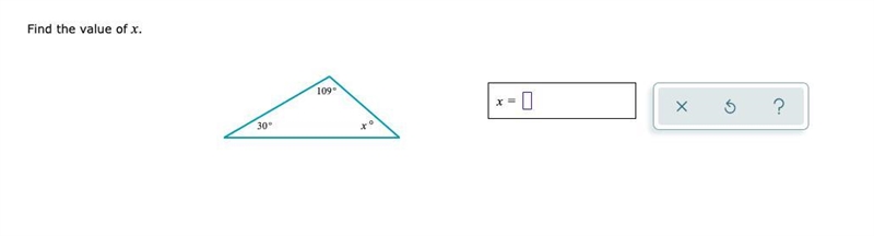 FIND THE VALUE OF X MATH-example-1