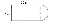 Find the area of the figure. Use 3.14 for pie . Round your answer to the nearest tenth-example-1