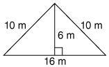 A triangular prism has a height of 6 meters and a triangular base with the following-example-1