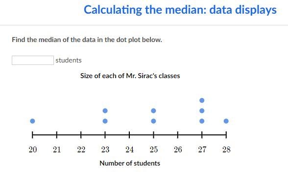 Find the median of the data in the dot plot below.-example-1