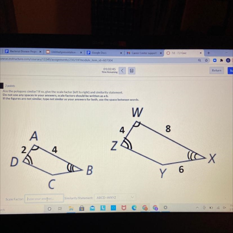 Please help i can’t figure out the scale factor on these polygons-example-1