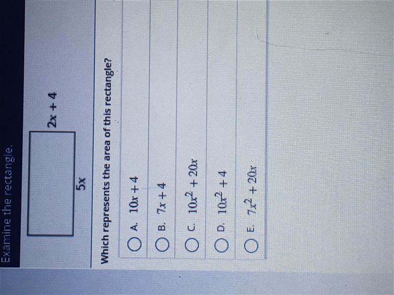 Which represents the area of this rectangle?-example-1