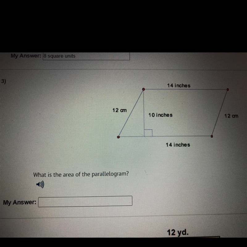 What is the area of the parallelogram?-example-1