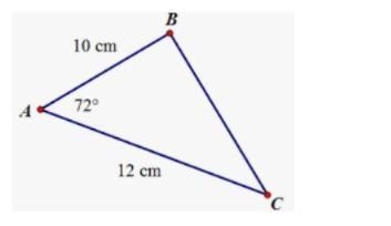 HELP RUNNING OUT OF TIME Determine the Area of the triangle. Round to the nearest-example-1