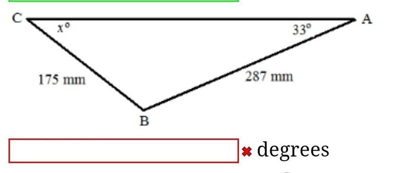 Solve for the unknown in the following diagram. Round the answer to two decimal places-example-1