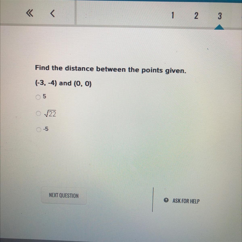 Find the distance between the points given-example-1