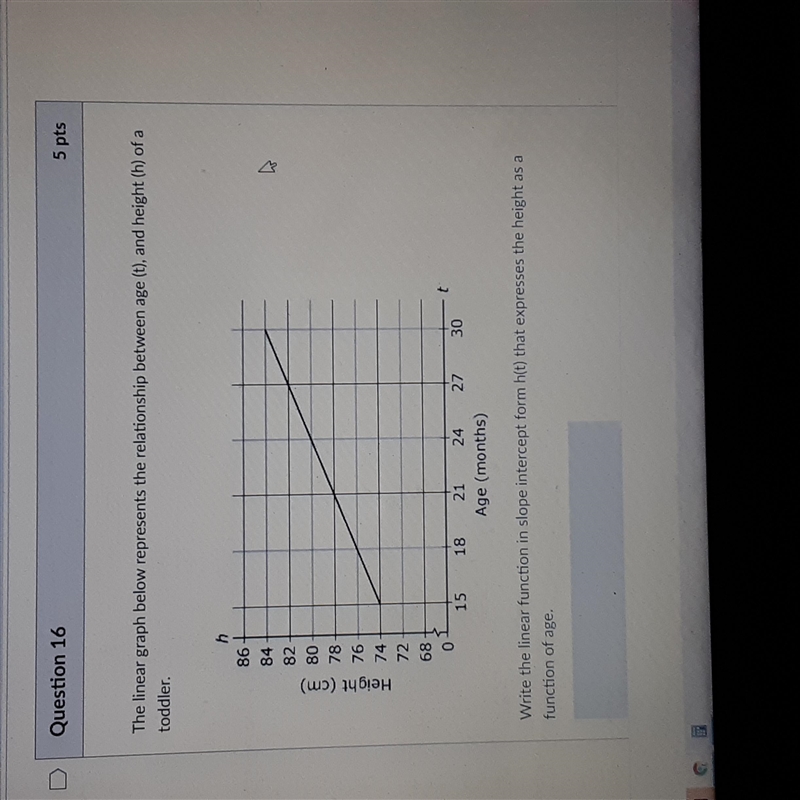 Mario compared the slope of the function graphed below to the slope of the linear-example-1