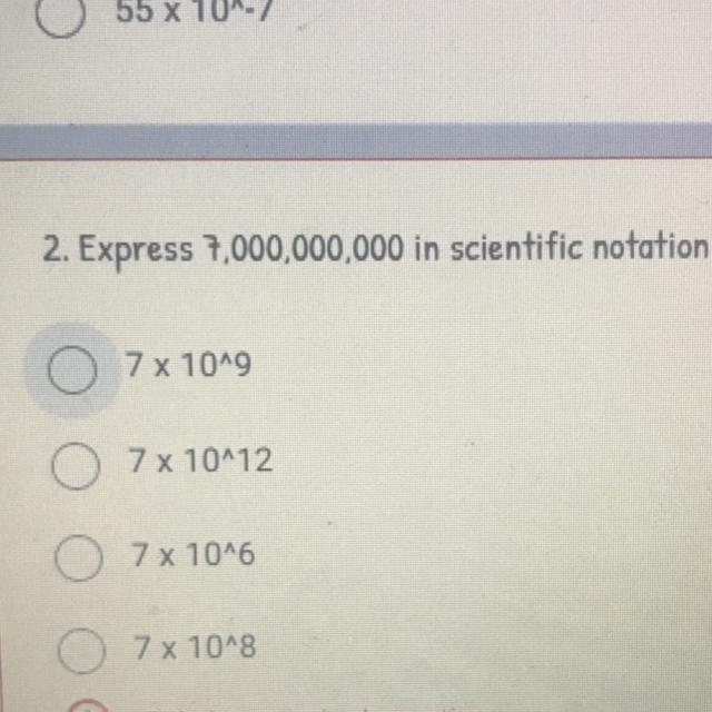 Express 7.000,000,000 in scientific notation-example-1