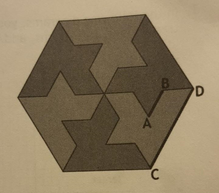 Do the two lines remain parallel as they are rotated about the center point? Why or-example-1