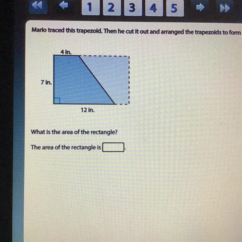 Mario traced this trapezoid.-example-1