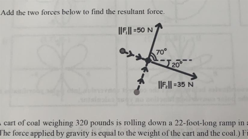 Find the resultant force-example-1