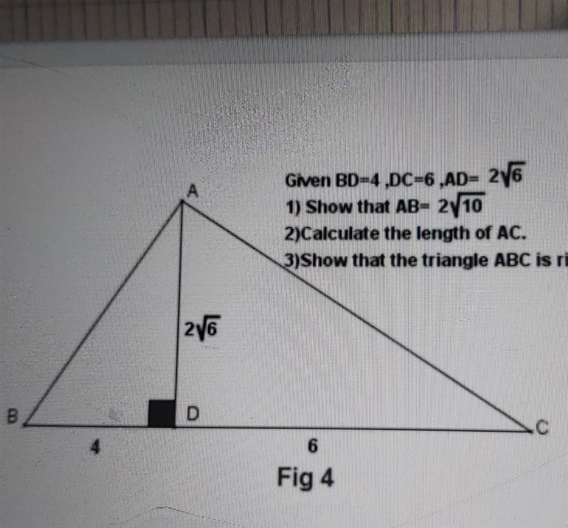 Show that ab =2redecele 10​-example-1