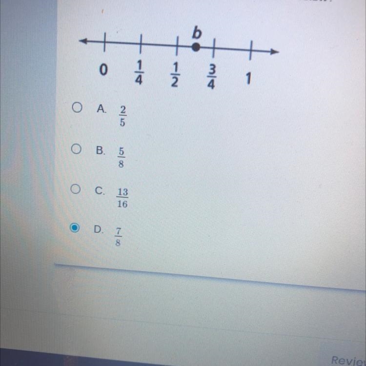 What is the value of b on the number line below?-example-1