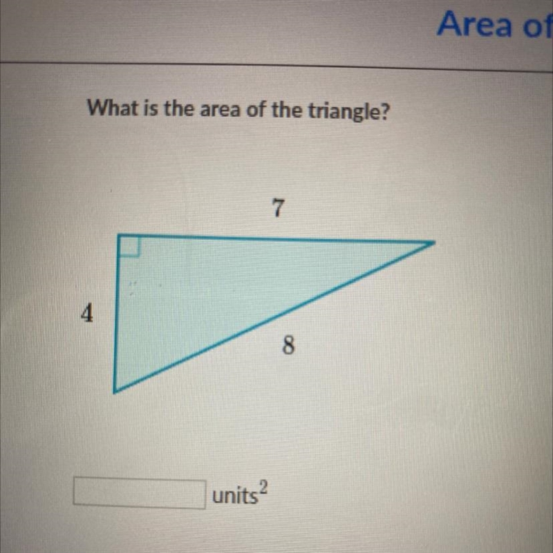 What’s the area of the triangle?-example-1