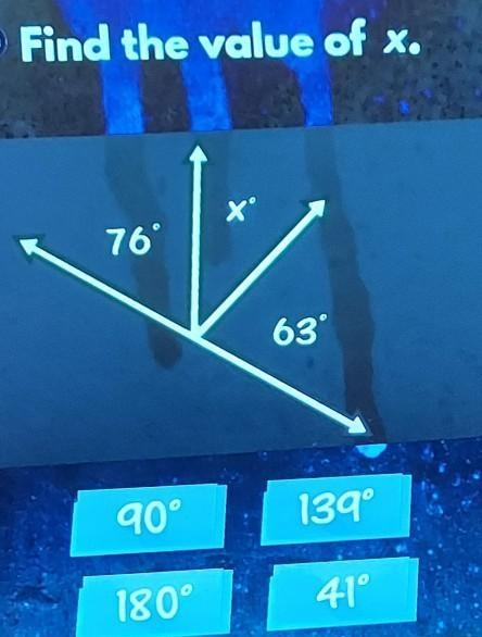 Fine the value of x and y x = 45° , y = 45 x = 177° , y = 177° x = 27° , y = 63° x-example-1