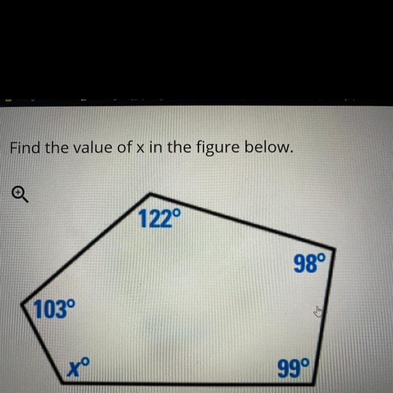 Quadrilaterals: Find the value of x in the figure below:-example-1