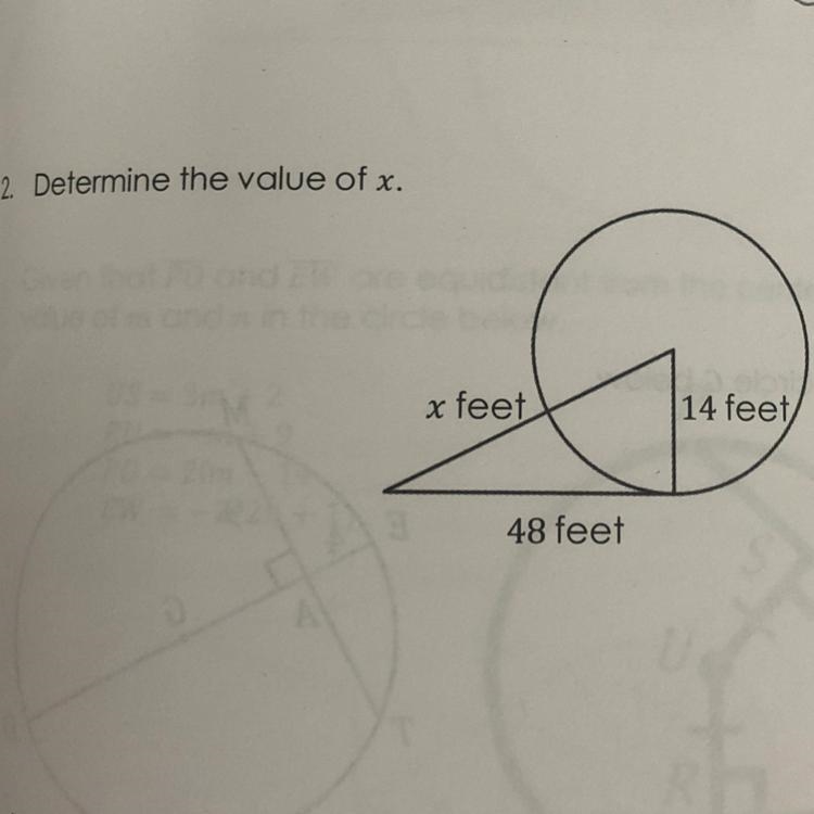 Determine the value of x.-example-1