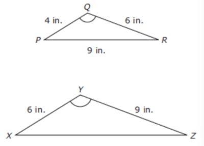 Triangle PQR is similar to triangle XYZ. What is the length of line segment XZ? 25 points-example-1