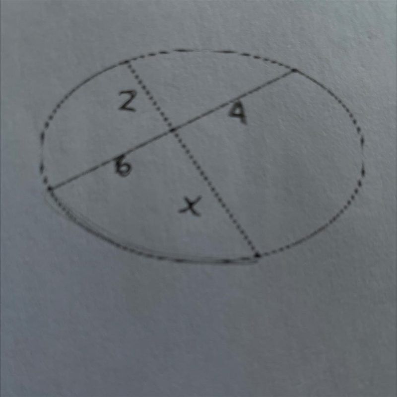 3. Calculate the value of x in the figure to the right: (2 Points)-example-1