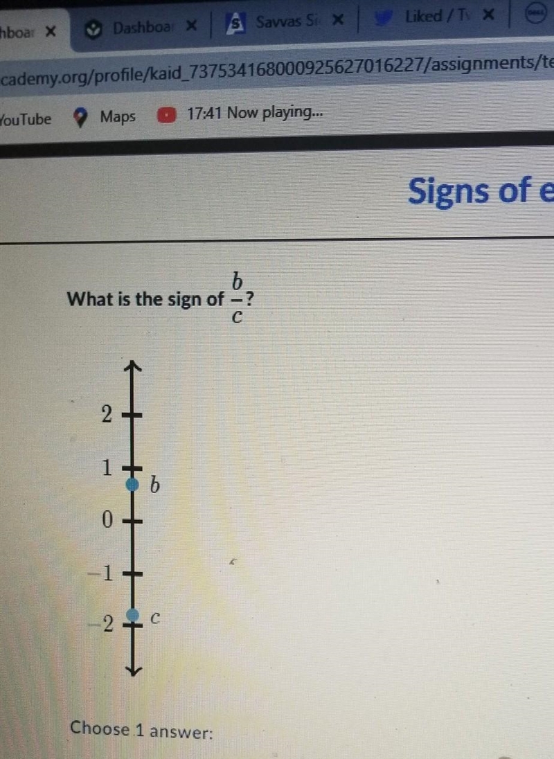 What is the sign of B/c​-example-1