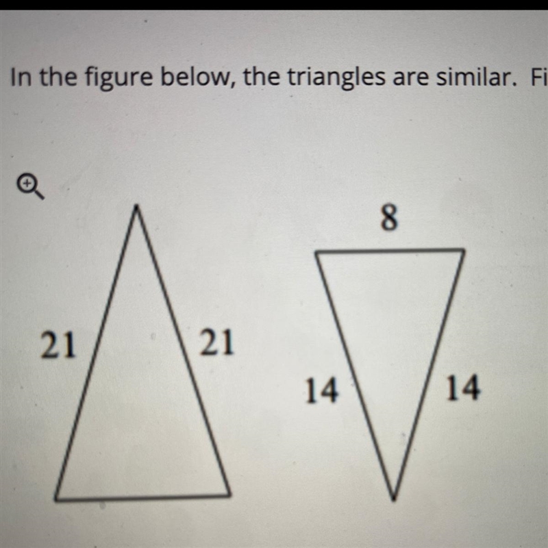 In the figure below, the triangles are similar. Find the ratio of their areas from-example-1