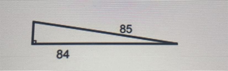 PLSSSS ASAPPP!!!!!!!!!! Find the length of the missing side in the right triangle-example-1