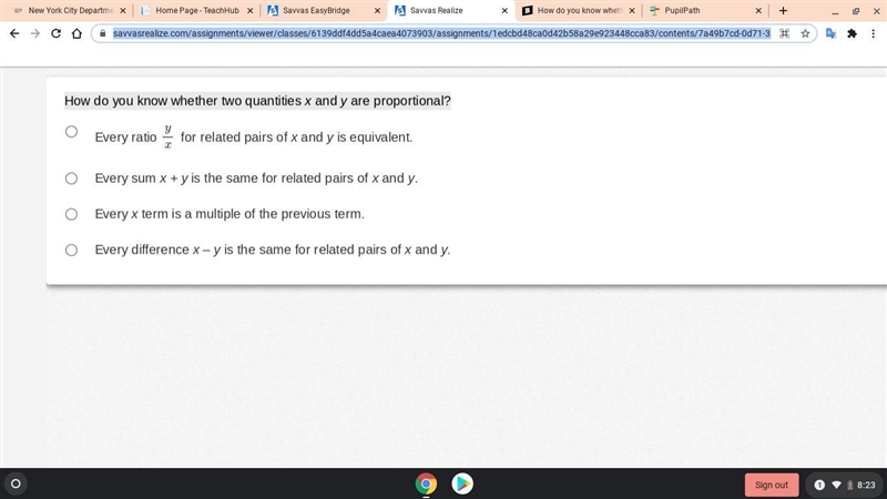 How do you know whether two quantities x and y are proportional?-example-1