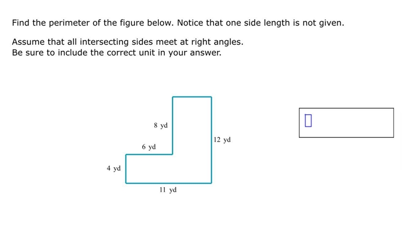 Find the perimeter of the figure below.-example-1