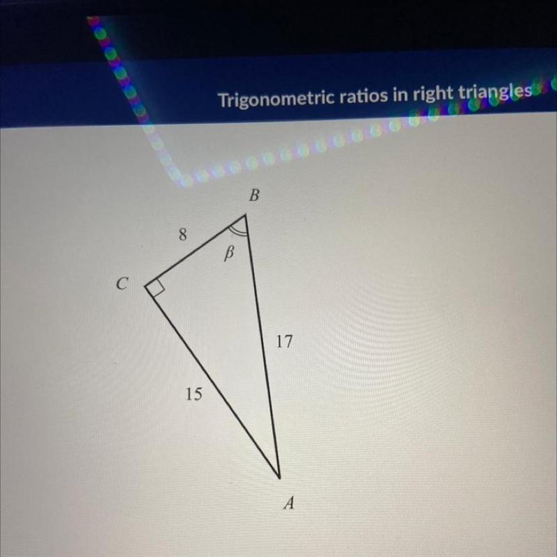 Find sin (b) in the triangle-example-1