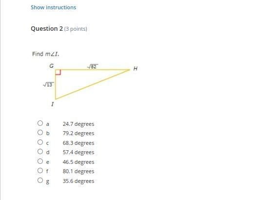 Find m a 24.7 b 79.2 c 68.3 d 57.4 e 46.5 f 80.1 g 35.6-example-1