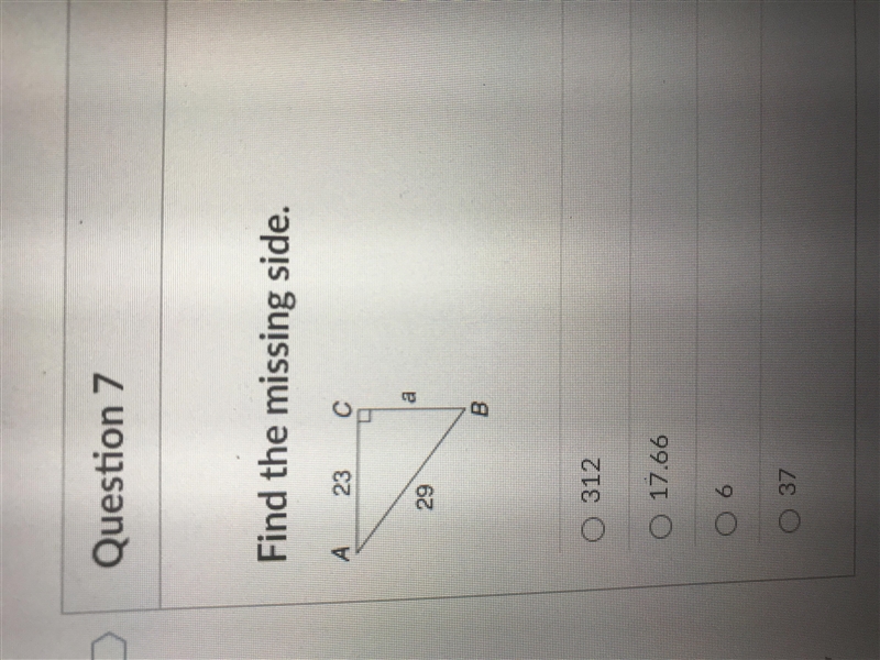 Find the missing side-example-1