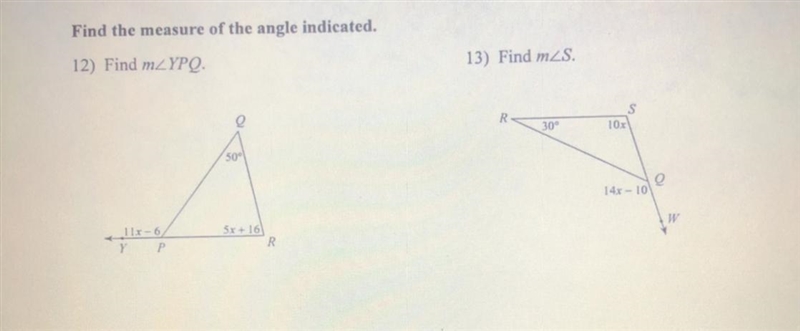 Find the measure of the angle indicated.-example-1