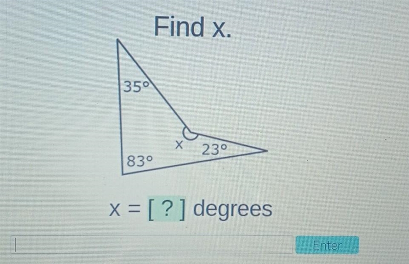 Please help find x. ​-example-1