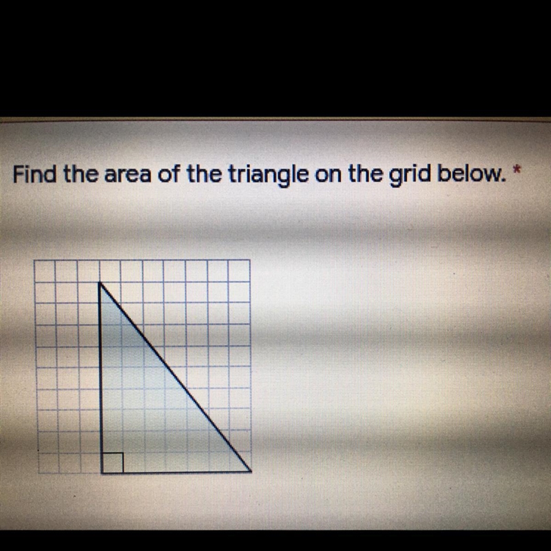 Find the area of the triangle on the grid below.-example-1