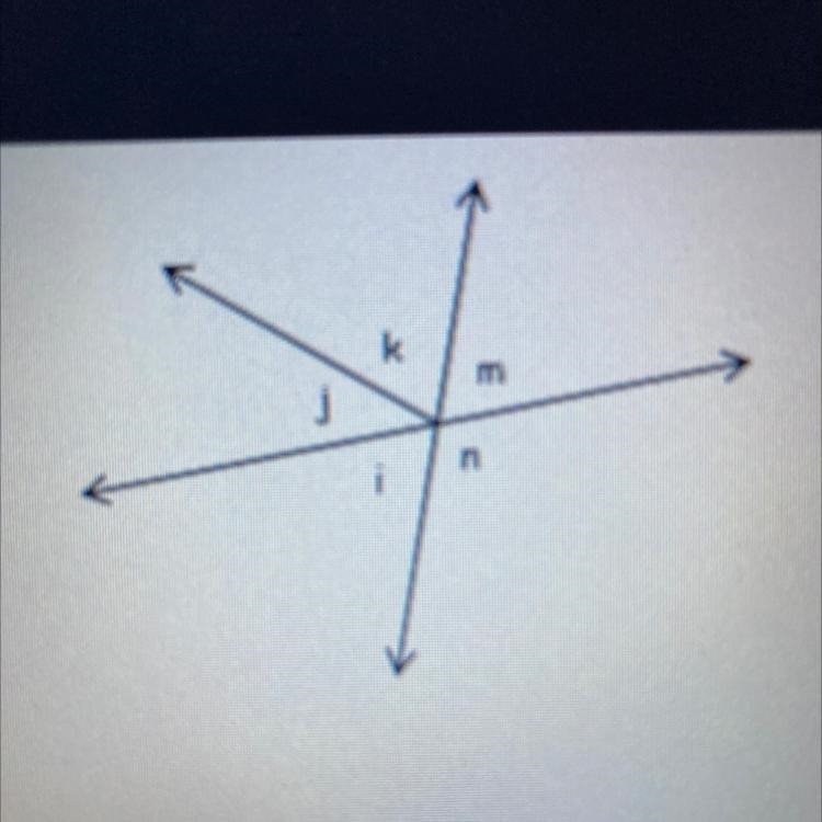 Are there any supplementary, vertical, or complimentary angles? If so wich ones-example-1