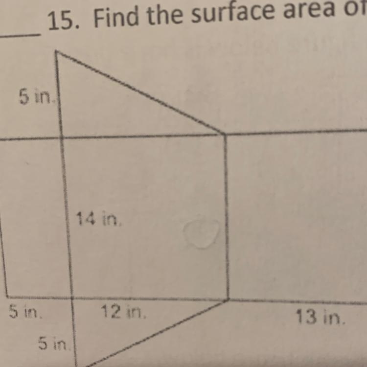 15. Find the surface area of the figure.-example-1