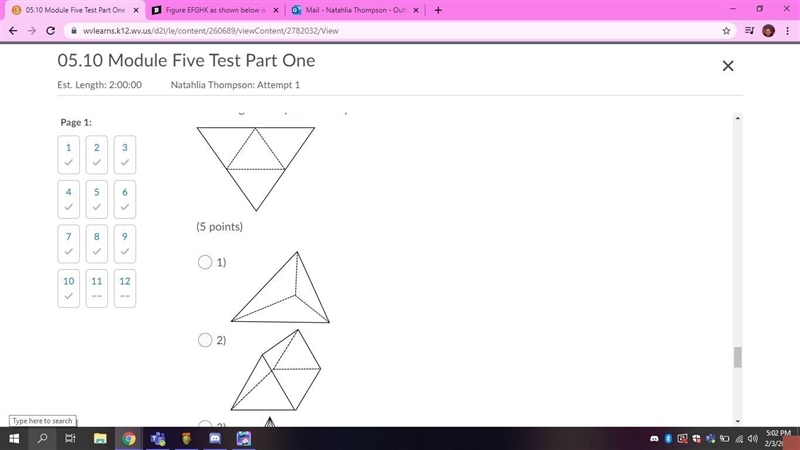 Help meh Which figure is represented by the net shown below?-example-1