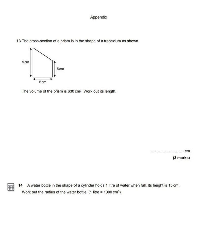 The cross-section of a prism is in the shape of a trapezium as shown.​-example-1