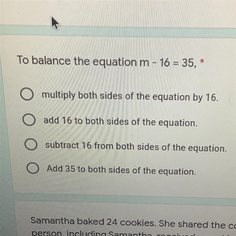 Balance m - 16=35 image attached-example-1