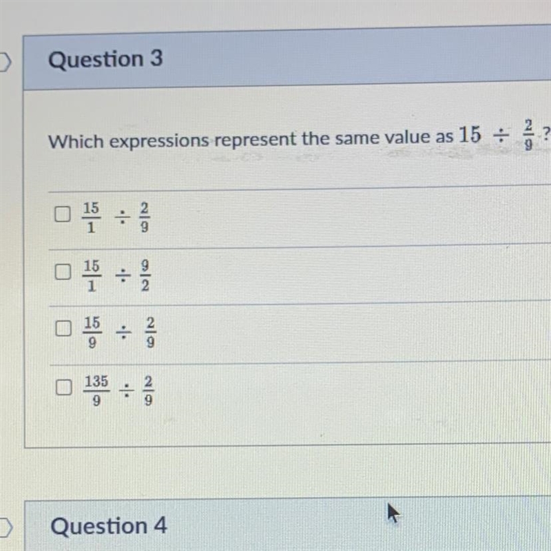 Which expressions represent the same value? Please helpp-example-1