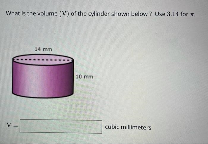 What is the volume of the cylinder?-example-1