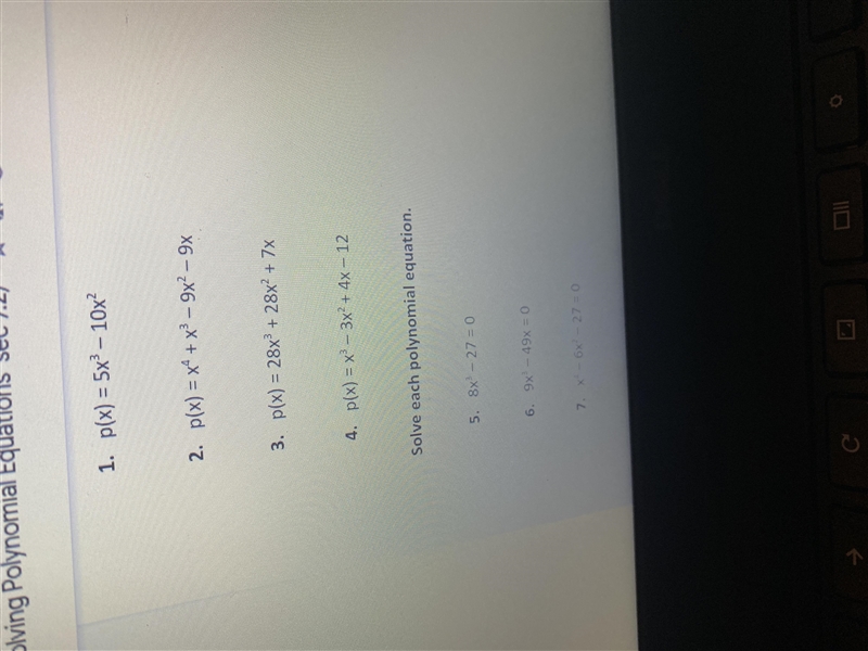 1. p(x) = 5x3 - 10x2 ... help would be greatly appreciated also you the goat-example-1