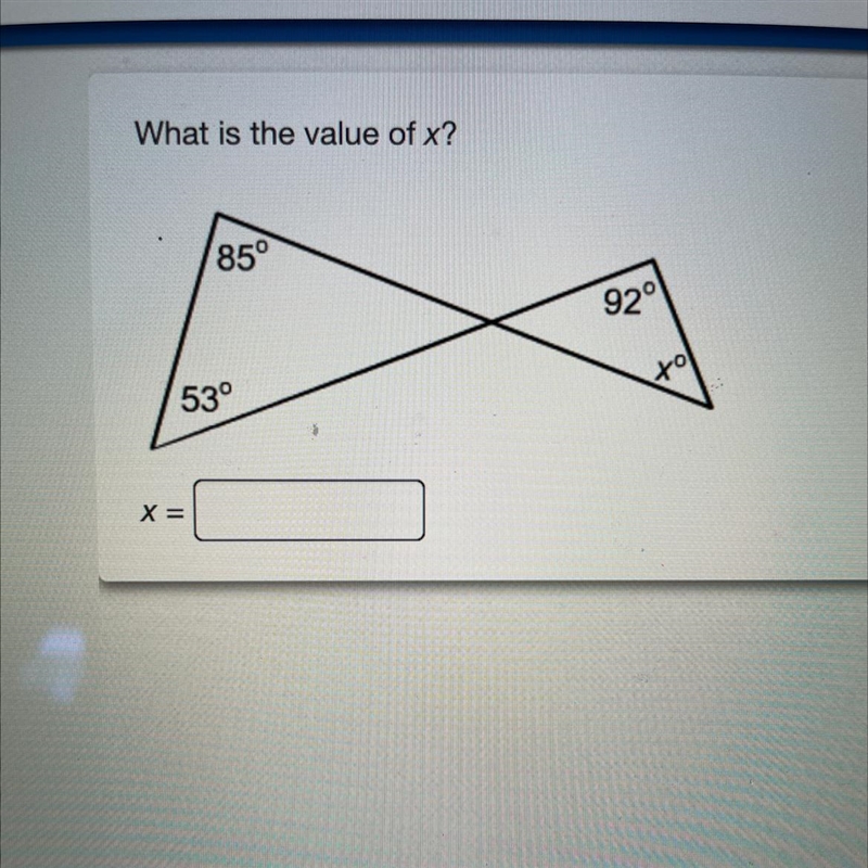 Need help ASAP! What is the value of X? :)-example-1