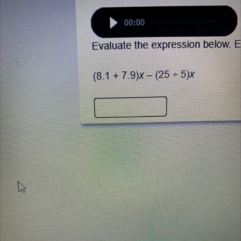 Evaluate the expression below. (8.1+7.9)x - (25 division 5)x-example-1