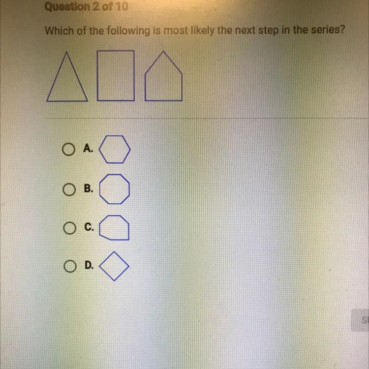 Which of the following is most likely the next step in the series? And O A. OB. OD-example-1