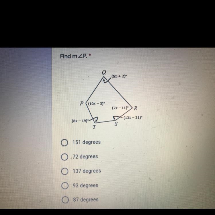 I need help finding Angle P-example-1