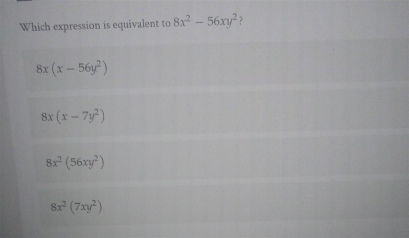 Which expression is equivalent to this solution​-example-1